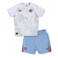 Aston Villa Fußballbekleidung Auswärtstrikot Kinder 2023-24 Kurzarm (+ kurze hosen)
